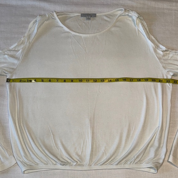 👚 EUC Women’s Alison Joy “Loni” Open Shoulder Ribbed Top – Size XL - Picture 6 of 11